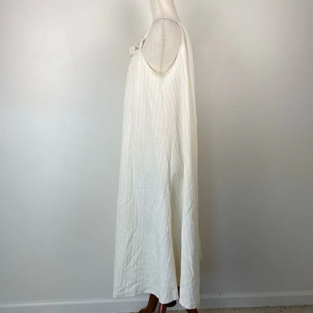NWOT Free People Linen Blend Midi Dress Size S